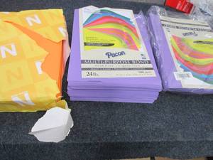 2- open 500 ct 24 lb Purple Paper, ...