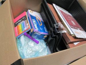 Box of Assorted Office Products...