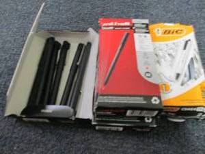 2.5 pks Uniball Roller Red Pens, Bi...