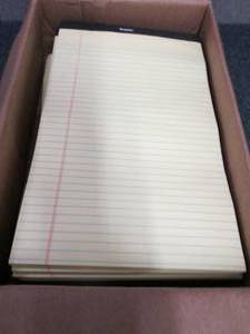 12 ea Staples Legal Pads...