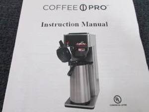 COFFEEPRO CPAP Air Pot Brewer, Stai...