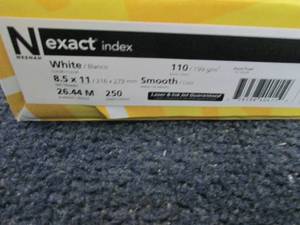 6- 250 ct Reams Neenah Exact Card S...