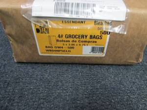 500 ct Pack 4# GroceryLunch Bleach...