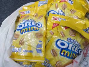 12- 3 oz Bags Oreos Golden Minis...