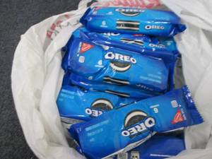 12- 2.4 oz pks Oreos...