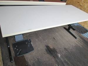 6 ft HD White Conference Table with...