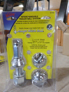 lot 10 image: Valley Interchangeable Trailer Ball System