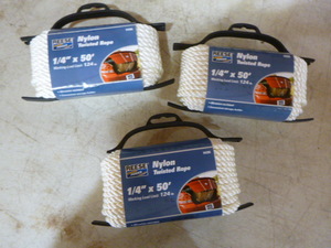 lot 139 image: 3 Spools of Reese Nylon Twisted Rope