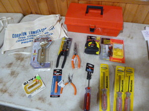 lot 164 image: Toolbox with Tools