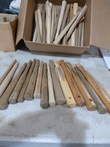 lot 174 image: Box of Wooden Handles