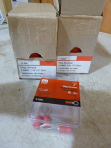 lot 204 image: 2 Boxes of GB Ring Terminals