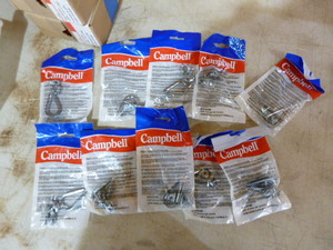 lot 205 image: 10 Packs of Campbell Wire Rope Clips