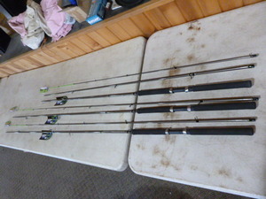 lot 294 image: 3 South Bend Ultra Fight Tackle Round House Rods