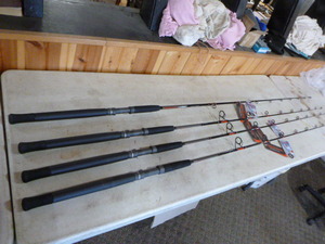 lot 299 image: 4 Redbone Performance Salt Tackle Rods