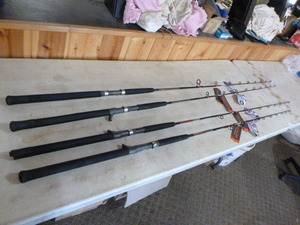 lot 300 image: 4 Redbone Performance Salt Tackle Rods