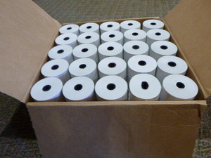 lot 341 image: Case of Thermal CalculatorCash Register Rolls