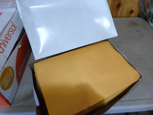 lot 342 image: Box of Universal Manila Envelopes