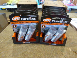 lot 390 image: 2 Cases of Off Explore Insect Repellent Refills