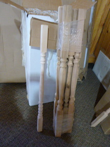 lot 405 image: Case of Square Top Balusters