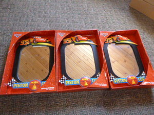 lot 426 image: 3 Disney Pixar Cars Lightning McQueen Mirrors