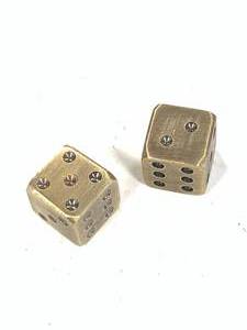 Pair of Brass Dice