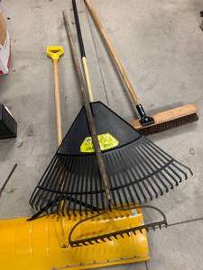 Rake Shovel Broom Lot