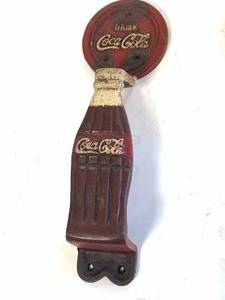 Coca Cola Cast Iron handle 10 Inch Tall