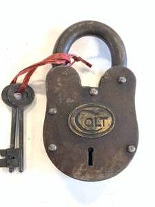 Large Colt Padlock with Two Working Keys
