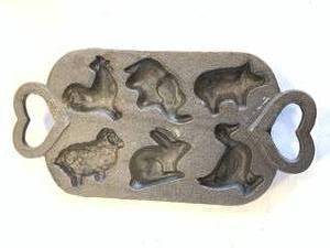 Vintage Cast Iron Number 143 Animal Pan Approx 12 Inch