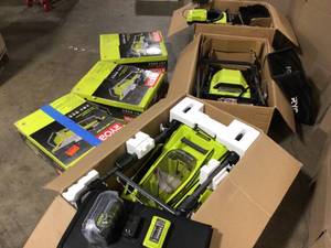 Mix Lot of Ryobi Tools, Tile Saw, Snow Blowers - Customer Returns - Review all pictures