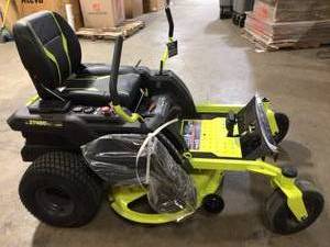 42 in. 100 Ah Battery Electric Riding Zero Turn Mower, Open Box - review all pictures