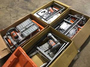 Lot of 4 Ridgid Wet Tile Saws, Various Conditions - Review all pictures
