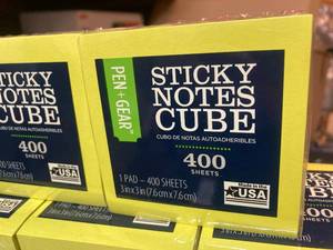 Bright Sticky Notes Cubes