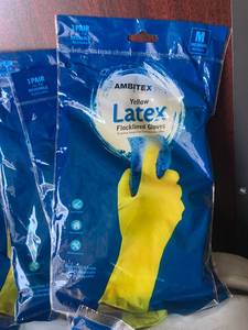 Flocklined Latex Gloves