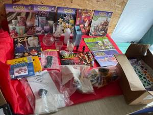 Box Of Candles, Some Wax Candle Stickers, Many Wicks, Glass Jars, Scents, TreeHeart Sticks