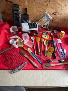 Large Lot Of Kitchen Utensils