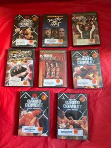 8-Professionally Cleaned Sports Caged Combat, Beyond The, Mat And More DVDs