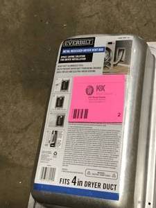 lot 2 image: Everbilt 12 in. W x 17.75 in. L Metal Recessed Dryer Vent Box Customer Returns See Terms on Auction