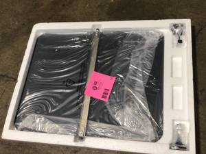 lot 13 image: Delta Portwood 26 in. W x 23 in. H Single Tilt Mirror in Chrome   Customer Returns See Terms on Auction