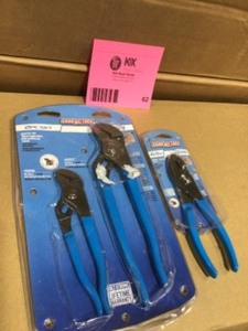 lot 62 image: Lot of Plier Tools Customer Returns See Terms on Auction