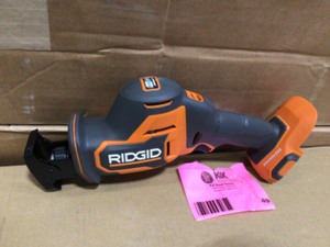 lot 49 image: RIDGID 18V SubCompact Brushless Cordless One-Handed Reciprocating Saw (Tool Only)    Customer Returns See Terms on Auction