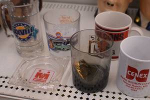 lot 13 image: Assortment of Gas Station Glasses and Mugs