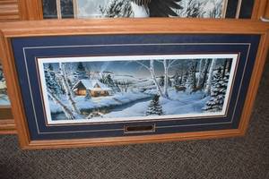 lot 59 image: Winter Scene Print