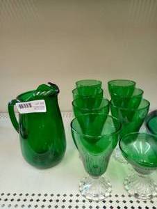 lot 38 image: Green Glass Collection