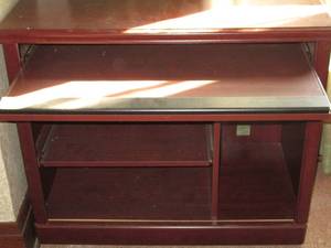 Wood Office Desk Section with pull ...