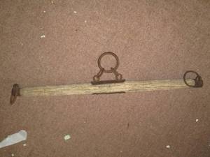 Vintage wood Yoke with heavy duty m...