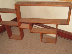 Vintage wooden Display Shelf with a...
