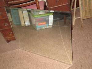 Large 30 beveled edge wall mirror...