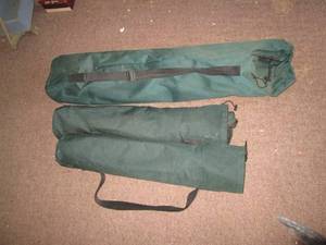3 collapsible camping chairs...