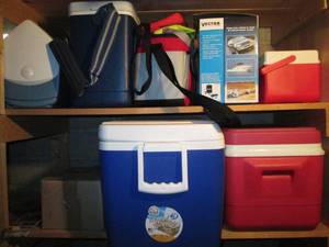 Big House basement 2-shelf lot of a...